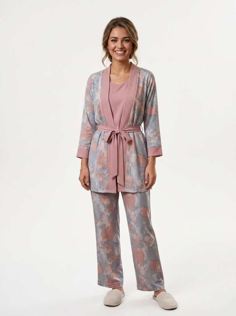 3-Piece Rayon Night Suit