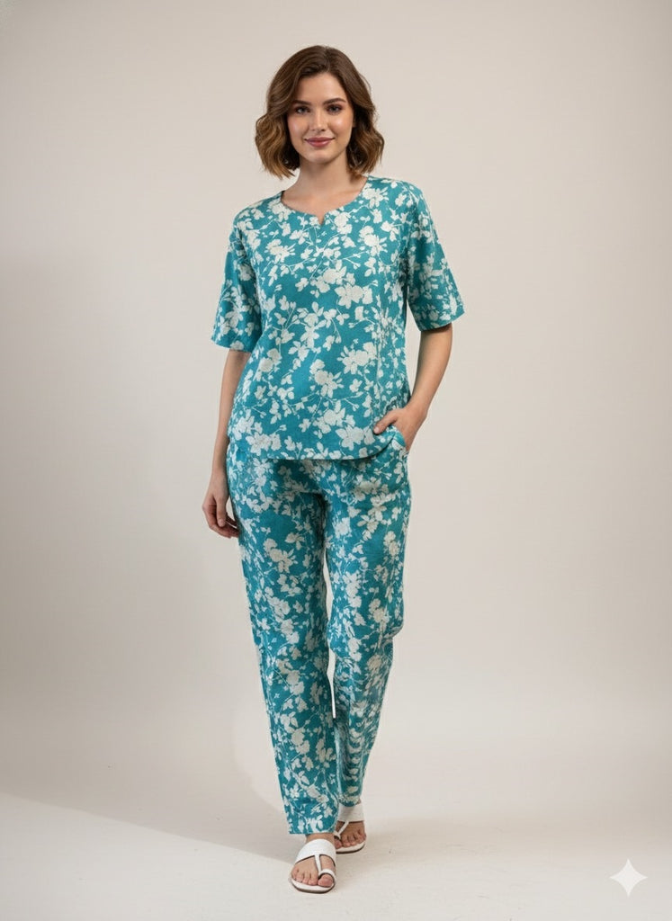Cotton Printed Co-ord Set for Women | Comfortable Loungewear