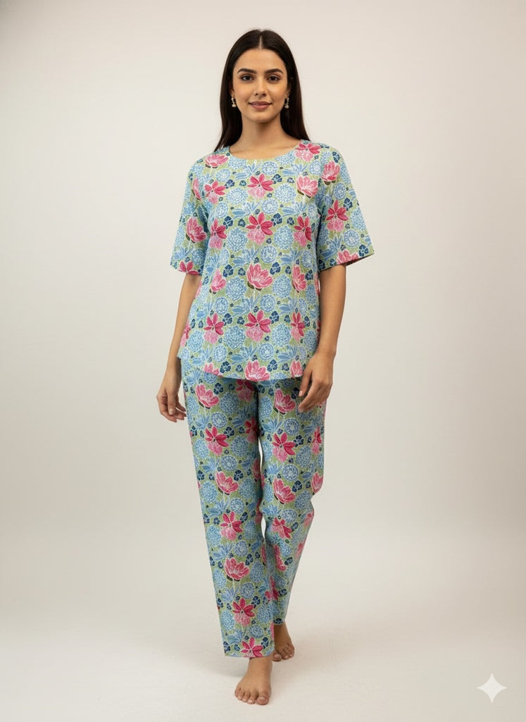 Cotton Printed Co-ord Set for Women | Comfortable Loungewear