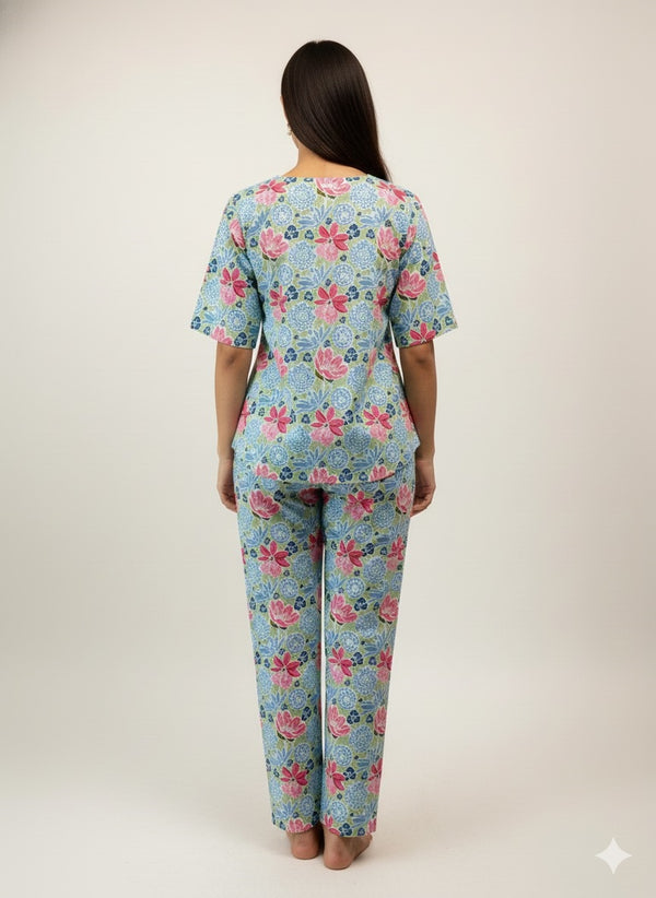 Cotton Printed Co-ord Set for Women | Comfortable Loungewear