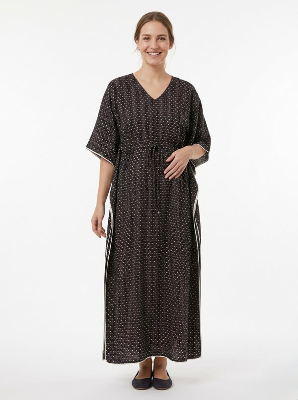 Premium Rayon Printed Kaftan for Women | Maternity and Nursing Loungewear
