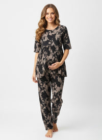 Premium Rayon Printed Maternity Co-ord Set for Women | Comfortable Loungewear