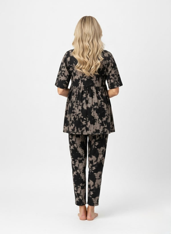 Premium Rayon Printed Maternity Co-ord Set for Women | Comfortable Loungewear