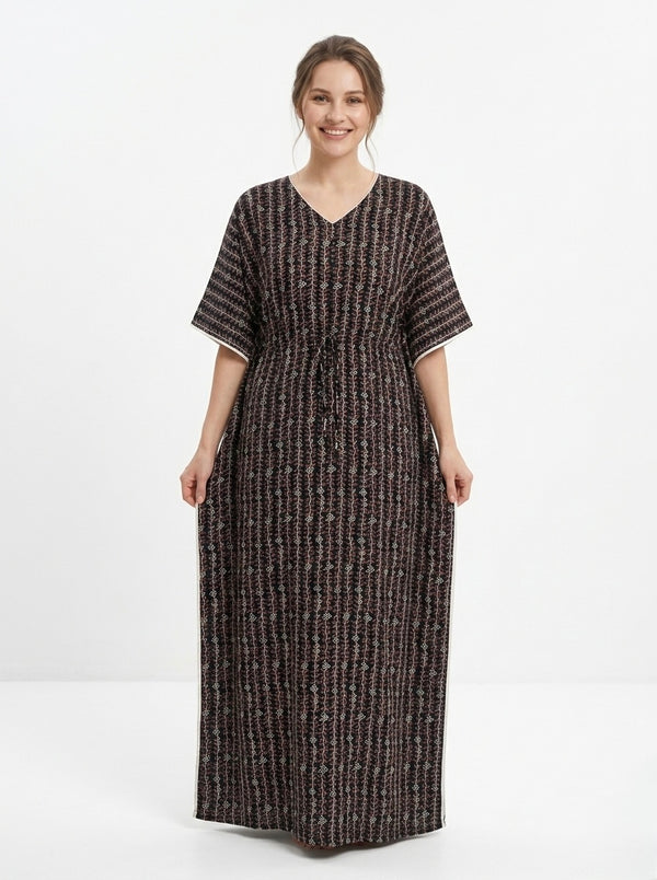 Premium Rayon Printed Kaftan for Women | Maternity and Nursing Loungewear