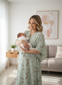 Premium Rayon Printed Kaftan for Women | Maternity and Nursing Loungewear