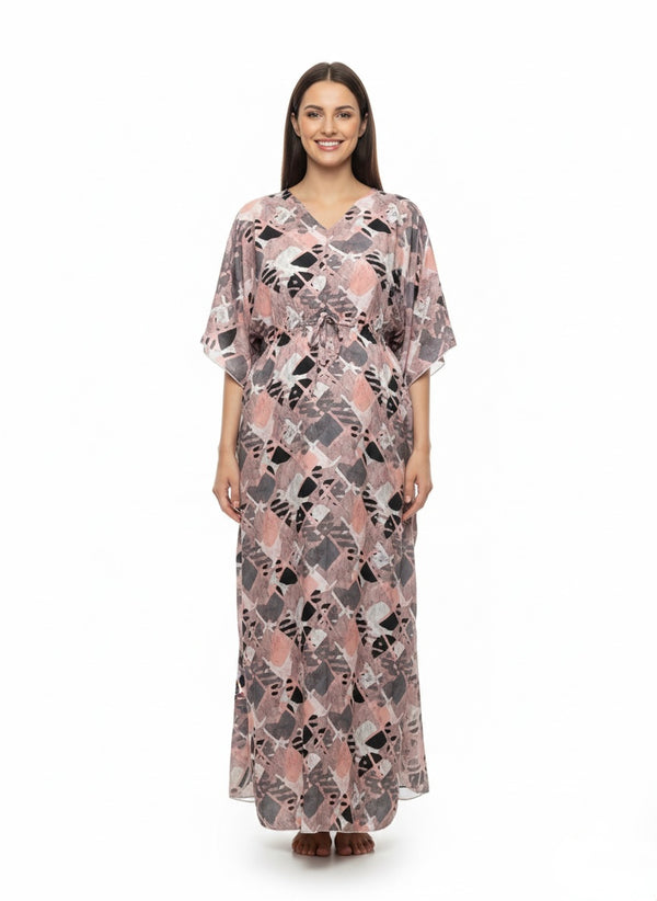 Premium Rayon Printed Kaftan for Women | Maternity and Nursing Loungewear